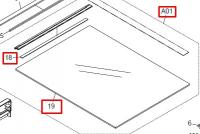 Стекло сканера в сборе TASKalfa 180 (тех.упак)  /302KK94490