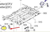 Крюк крышки автоподатчика TaskAlfa 356ci (OEM) /3V2NM18160 левый