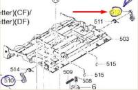 Крюк крышки автоподатчика TaskAlfa 356ci (OEM) /3V2NM18170 правый