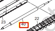 Вал регистрации Taskalfa 180 (тех.упак) /302KK94230