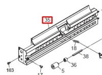 Направляющая кассеты TaskA 180 (тех.упак) /302KK06010 левая