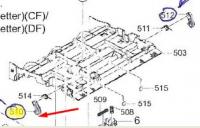 Крюк крышки автоподатчика TaskAlfa 356ci (OEM) /3V2NM18160 левый