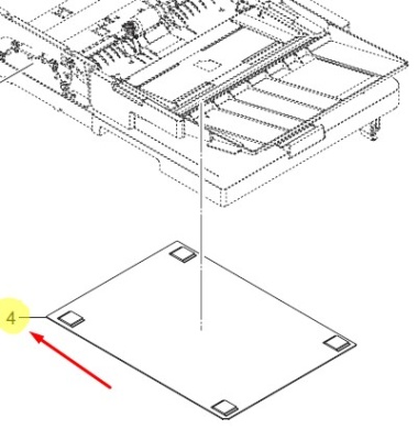 Деталь автоподатчика TaskAlfa 356ci (Тех.упак) / 303LJ94070  PARTS PLATE ORIGINAL SP